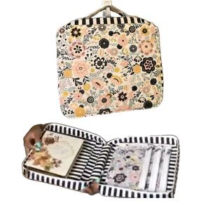 Floral Patterned hobby lobby craft/journaling/bible tote/organizer multi purpose